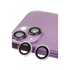 Newface Apple İphone 14 Plus Raze Metal Kamera Lens - Mor