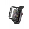 Newface Apple Watch 38mm Camlı Kasa Ekran Koruyucu - Siyah