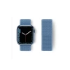 Newface Apple Watch 38mm Hasırlı Cırtcırtlı Kordon - Mavi