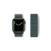 Newface Apple Watch 38mm Hasırlı Cırtcırtlı Kordon - Mavi-yeşil