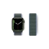 Newface Apple Watch 38mm Hasırlı Cırtcırtlı Kordon - Mavi-yeşil