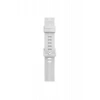 Newface Apple Watch 38mm Kr408 Çizgili Silikon Kordon - Beyaz