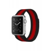 Newface Apple Watch 38mm Metal Mıknatıslı Kordon - Siyah-kırmızı
