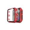 Newface Apple Watch 40mm Camlı Kasa Ekran Koruyucu - Kırmızı