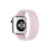 Newface Apple Watch 42mm Ayarlı Delikli Silikon Kordon - Pembe-beyaz