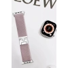 Newface Apple Watch 42mm Forest Kumaş Kordon - Lila