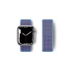 Newface Apple Watch 42mm Hasırlı Cırtcırtlı Kordon - Mor