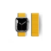 Newface Apple Watch 42mm Hasırlı Cırtcırtlı Kordon - Sarı