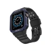 Newface Apple Watch 42mm Kr401 Silikon Kordon - Siyah-mavi