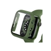 Newface Apple Watch 45mm Camlı Kasa Ekran Koruyucu - Koyu Yeşil