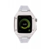 Newface Apple Watch 45mm Metal Petek Kasalı Kordon - Gümüş