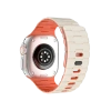 Newface Apple Watch Ultra 49mm Wowen Kordon - Beyaz-Turuncu