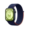 Newface Huawei Fit 4 Hasırlı Cırtcırtlı Kordon - Lacivert-Turuncu