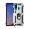 Newface Huawei P40 Lite E Kılıf Sofya Yüzüklü Silikon Kapak - Gümüş