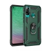 Newface Huawei P40 Lite E Kılıf Sofya Yüzüklü Silikon Kapak - Yeşil