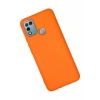 Newface İnfinix Hot 10 Play Kılıf Nano içi Kadife Silikon - Turuncu