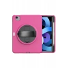 Newface iPad 2022 10.9 (10.nesil) Kılıf Hand Strap Tablet Kılıfı - Pembe