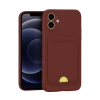 Newface iPhone 11 Kılıf Kelvin Kartvizitli Silikon - Bordo