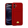 Newface iPhone 11 Kılıf Kelvin Kartvizitli Silikon - Kırmızı
