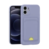 Newface iPhone 11 Kılıf Kelvin Kartvizitli Silikon - Lila