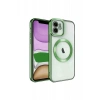 Newface iPhone 11 Kılıf Kross Magneticsafe Kapak - Koyu Yeşil