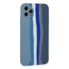 Newface iPhone 11 Pro Kılıf Ebruli Lansman Silikon - Mavi-Gri