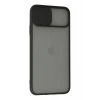 Newface iPhone 11 Pro Kılıf Palm Buzlu Kamera Sürgülü Silikon - Siyah