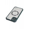Newface iPhone 11 Pro Max Kılıf Prag Magneticsafe Kapak - Koyu Yeşil