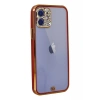Newface iPhone 12 Kılıf Liva Taşlı Silikon - Kırmızı