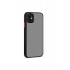 Newface iPhone 12 Kılıf Montreal Silikon Kapak - Siyah