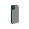 Newface iPhone 12 Kılıf Montreal Silikon Kapak - Yeşil
