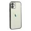 Newface iPhone 12 Kılıf Razer Lensli Silikon - Siyah