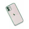 Newface iPhone 12 Kılıf Razer Lensli Silikon - Yeşil