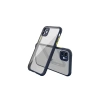 Newface iPhone 12 Mini Kılıf Miami Şeffaf Silikon - Lacivert