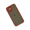 Newface iPhone 12 Mini Kılıf Montreal Silikon Kapak - Kırmızı