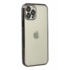 Newface iPhone 12 Pro Max Kılıf Razer Lensli Silikon - Siyah