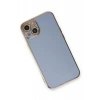 Newface iPhone 13 Kılıf Volet Silikon - Mavi