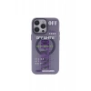 Newface iPhone 13 Pro Kılıf Apollo Magneticsafe Desenli Kapak - Apollo Mor - 3