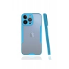 Newface iPhone 13 Pro Kılıf Platin Silikon - Mavi
