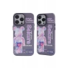Newface iPhone 13 Pro Kılıf Prada Desenli Kapak - Prada Mor - 1