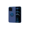 Newface iPhone 13 Pro Kılıf Range Yüzüklü Silikon - Mavi