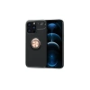 Newface iPhone 13 Pro Kılıf Range Yüzüklü Silikon - Siyah-Gold