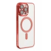 Newface iPhone 13 Pro Max Kılıf Kross Magneticsafe Kapak - Kırmızı