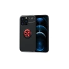 Newface iPhone 13 Pro Max Kılıf Range Yüzüklü Silikon - Siyah-Kırmızı