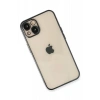 Newface iPhone 14 Kılıf Razer Lensli Silikon - Siyah