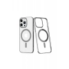Newface iPhone 14 Pro Kılıf Element Magneticsafe Sert Kapak - Gümüş