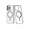 Newface iPhone 14 Pro Max Kılıf Element Magneticsafe Sert Kapak - Gümüş