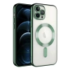 Newface iPhone 14 Pro Max Kılıf Kross Magneticsafe Kapak - Koyu Yeşil