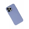 Newface iPhone 14 Pro Max Kılıf Nano içi Kadife Silikon - Lila