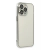 Newface iPhone 14 Pro Max Kılıf Razer Lensli Silikon - Gümüş